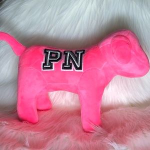 Pink Victoria Secret Pink Plush Dog-NWT